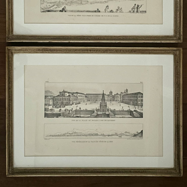 Gravura Rio de Janeiro II, J.B. Debret