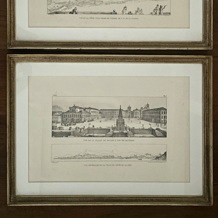 Gravura Rio de Janeiro II, J.B. Debret