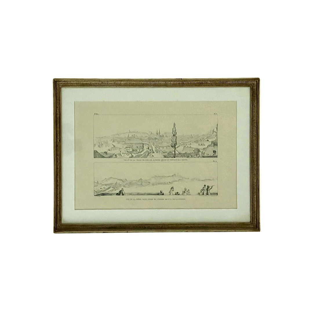 Gravura Rio de Janeiro I, J.B. Debret