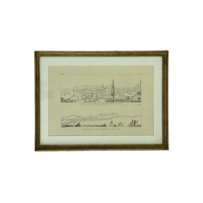 Gravura Rio de Janeiro I, J.B. Debret