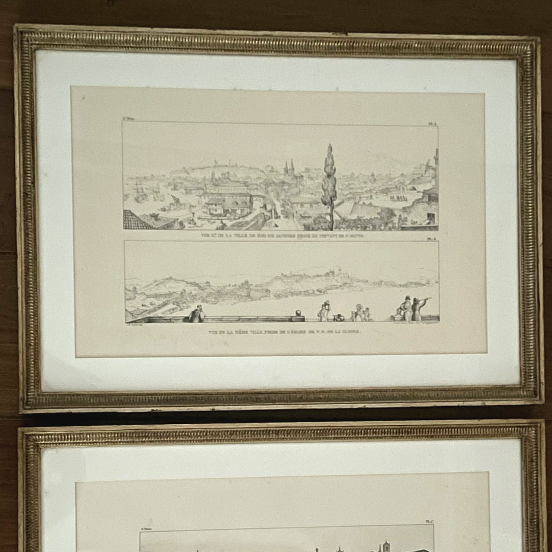 Gravura Rio de Janeiro I, J.B. Debret