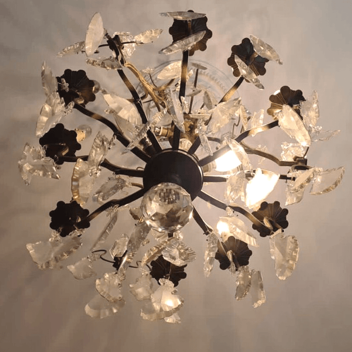 Lustre Francês em Bronze e Cristal