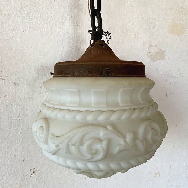 Par de Lustres com Corrente de Ferro