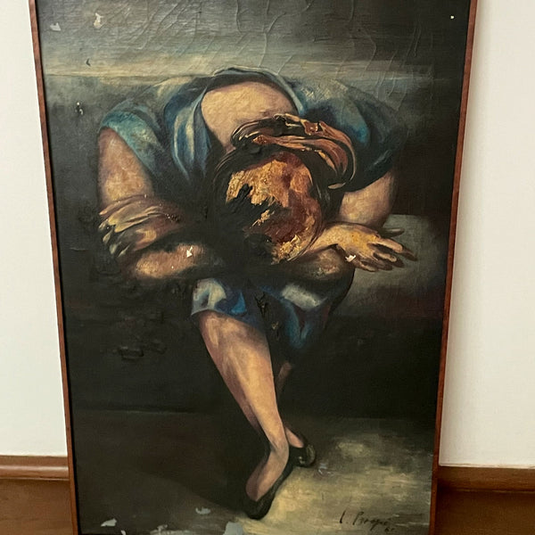 Mulher Abaixada no Colo, Irene Crespi
