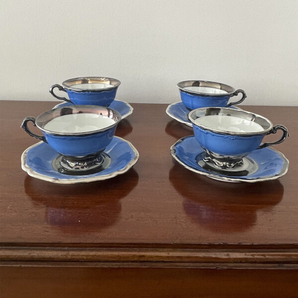 Set de 04 Xícaras para Chá em Porcelana da Bavária